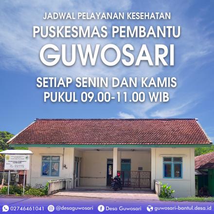 Puskesmas Pembantu Guwosari Siap Melayani